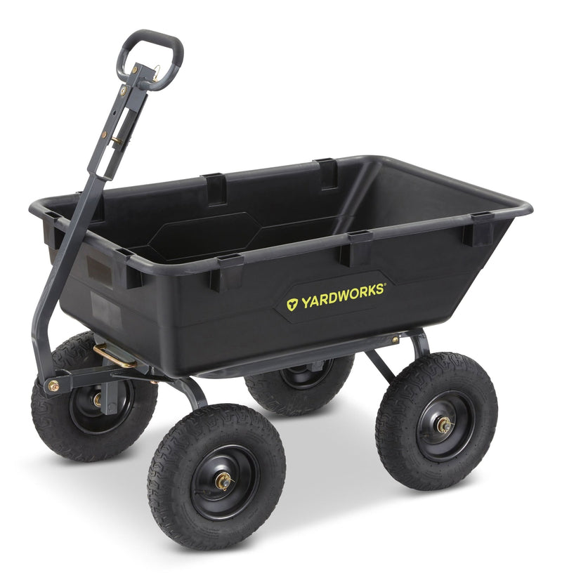 Poly Tray 4-Wheel Garden/Yard Cart, 1200-lb Z7L5
