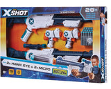 X-Shot Double Hawk Eye & Micro Foam Dart Blaster Combo Pack with 24 Darts, Ages 8+ T3A7 - product image 1