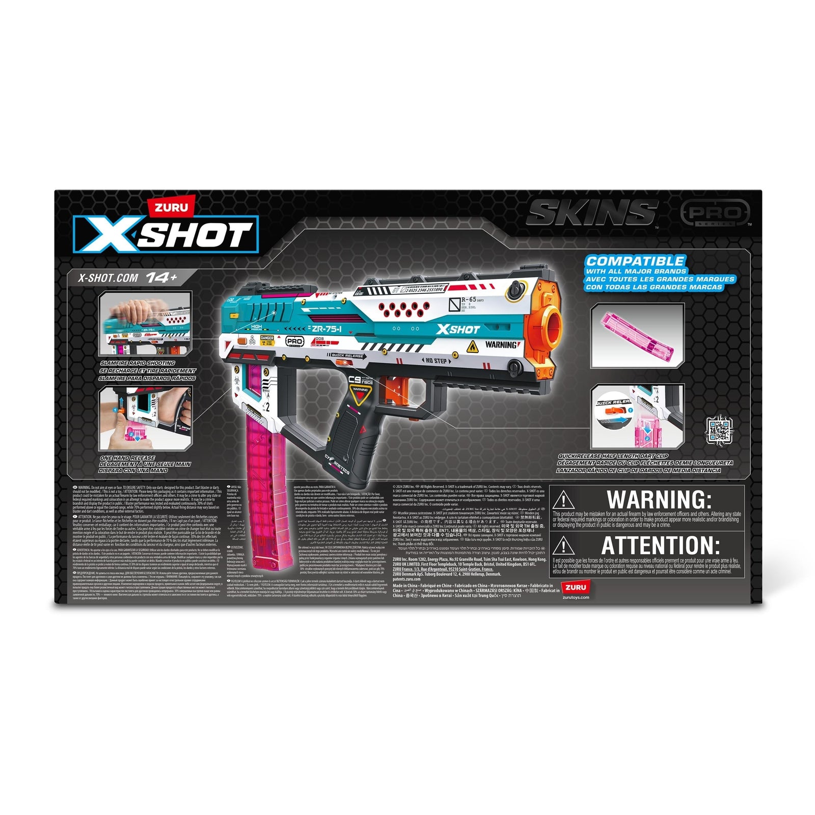 X-Shot Performance Fury-X Dart Blaster with 40 Darts R1D1 - product image 2