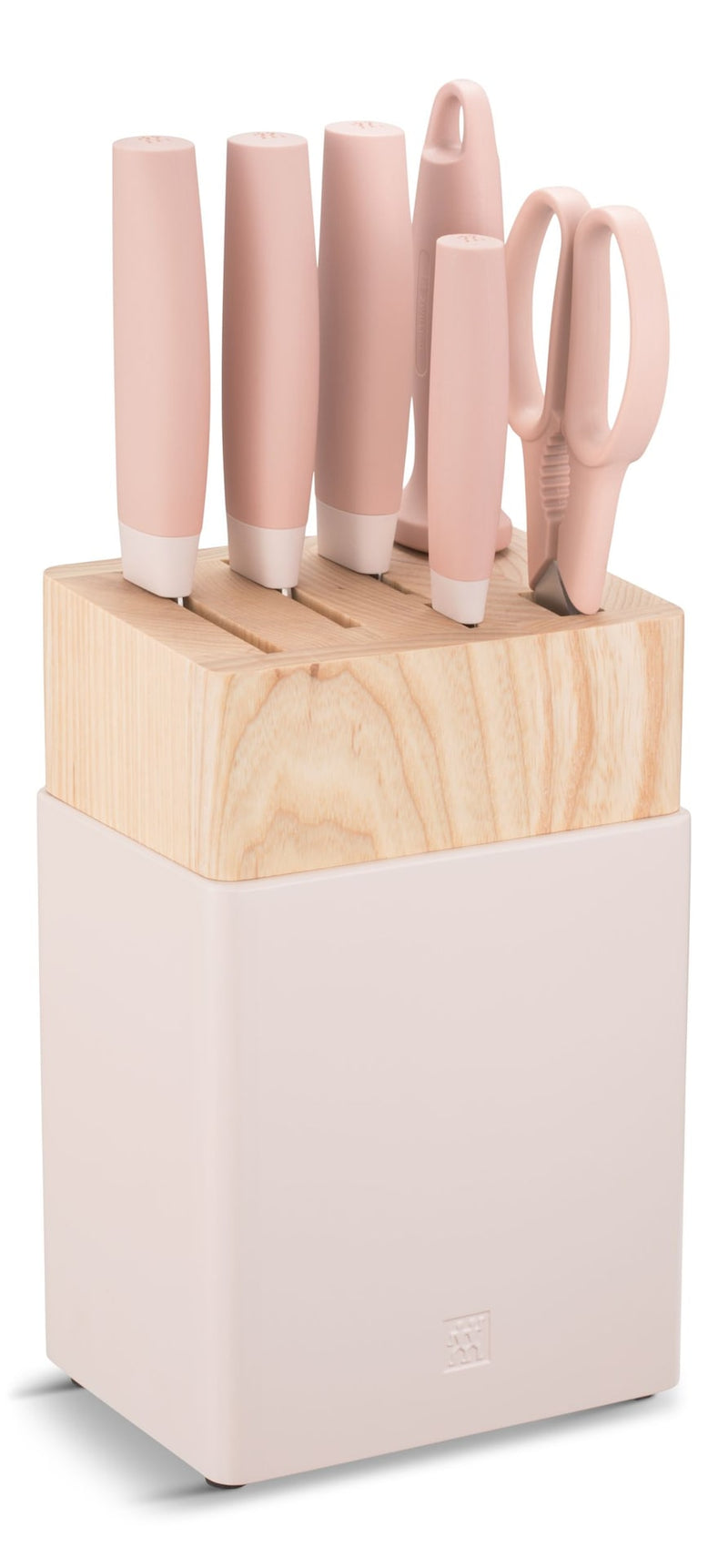 Now S Stainless Steel Knife Block Set, Pink, 7-pc A8G6